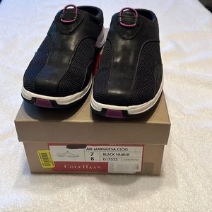 Used Cole Haan Air Marquesa Clog Black/Purple Size 7B Great Condition.